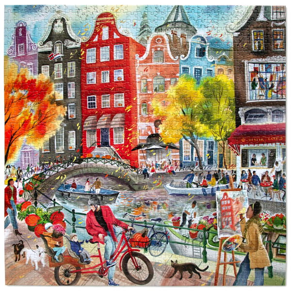 PUZZLE EBOO - V. T. KRYLOV : ARTISTES A AMSTERDAM - 1000 PIECES – Image 2