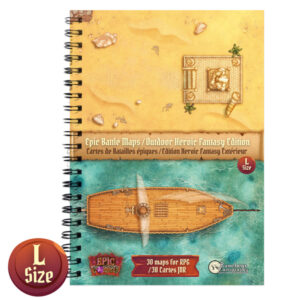 Livre Plateau de Jeu - Heroic Fantasy Edition - Taille L - A4
