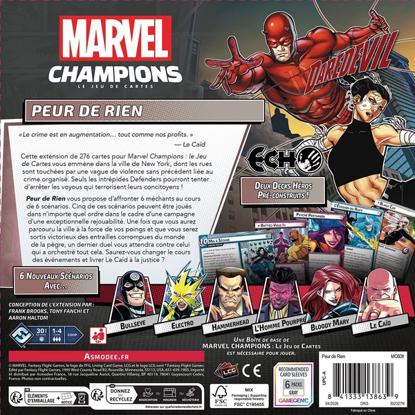 MARVEL CHAMPIONS - PEUR DE RIEN