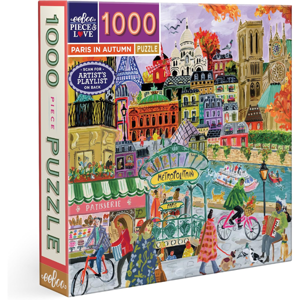 PUZZLE EBOO- J. O LEWIS : PARIS EN AUTOMNE - 1000 PIECES