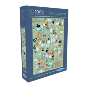 PUZZLE GIBSONS - THE ART FILE : C'EST UNE VIE D'UN CHAT - 1000 PIECES