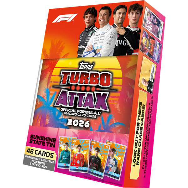 TOPPS - F1 TURBO ATTAX 26:27- MEGA TIN