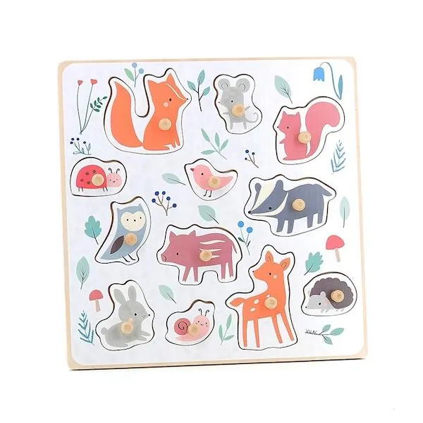 ENCASTREMENT BOIS : ANIMAUX DU MONDE - SARAH BETZ - VILAC