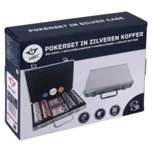 MALLETTE DE POKER METAL - 200 JETONS